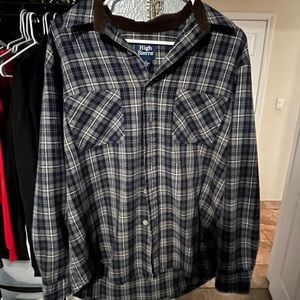 High Sierra Blue Flannel Large